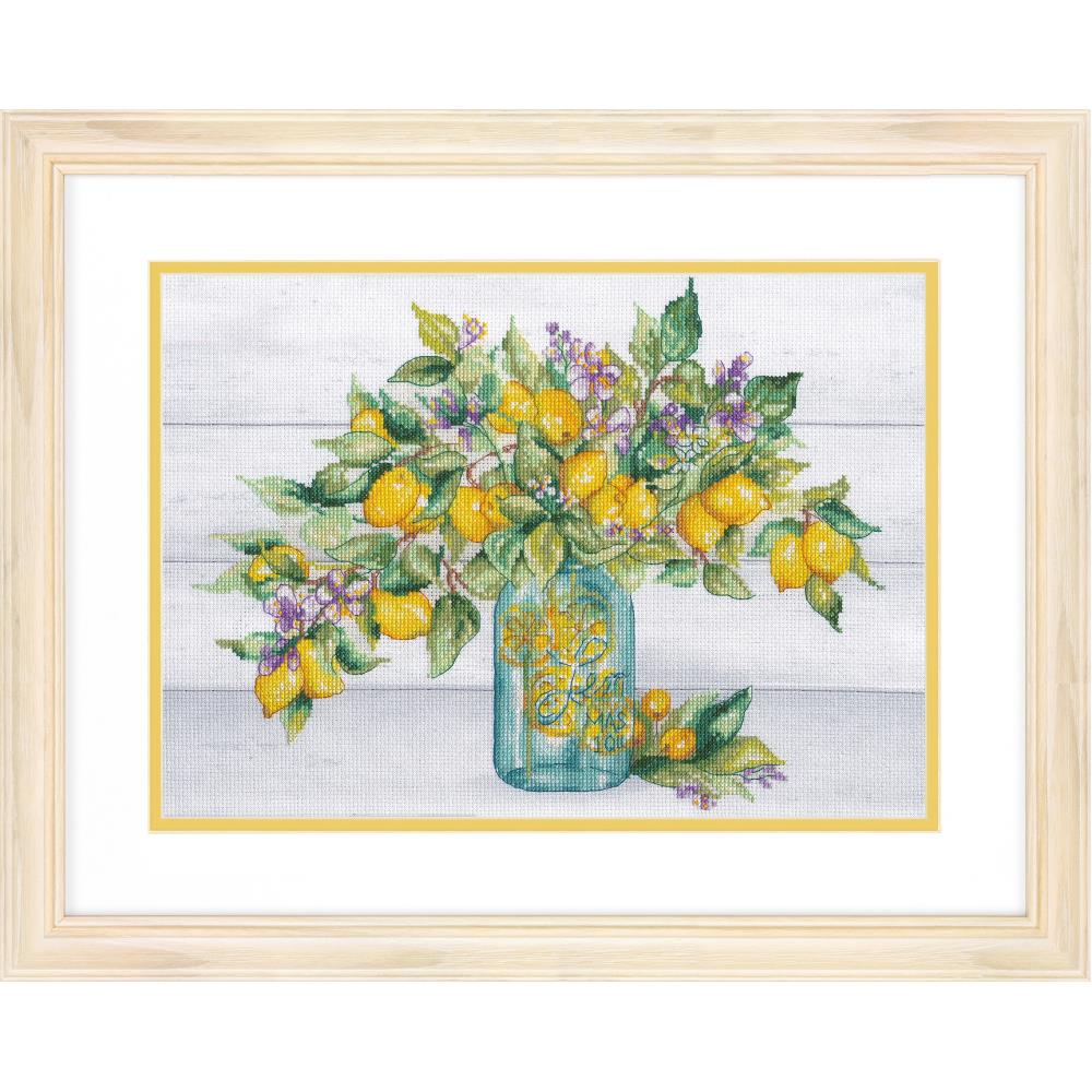(image for) Lemon Jar Counted Cross Stitch Kit